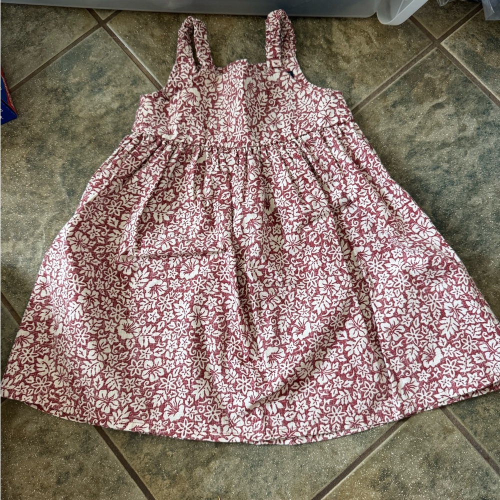 Reyn Spooner Kids Dress in Red and White Floral